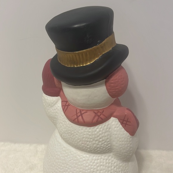 Vintage Hand painted Ceramic Snowman - Picture 5 of 9